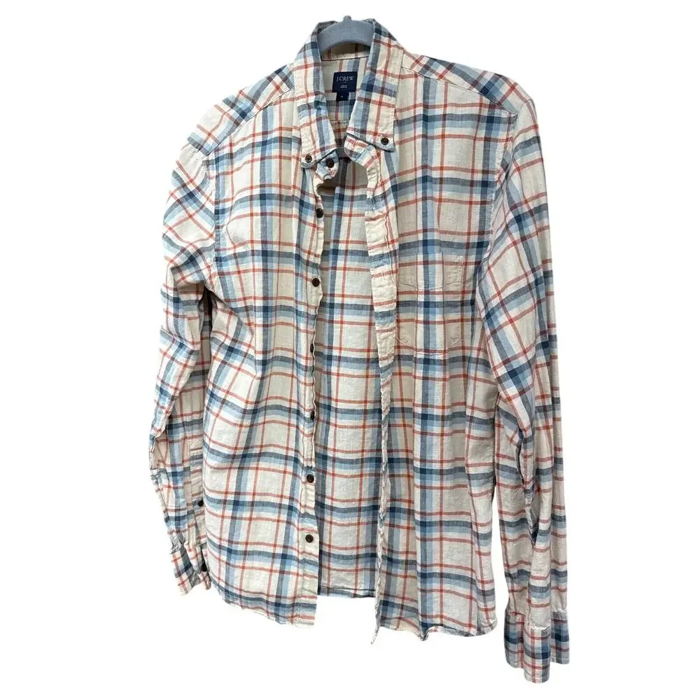 J. Crew Plaid Men's Button Down Shirt Medium